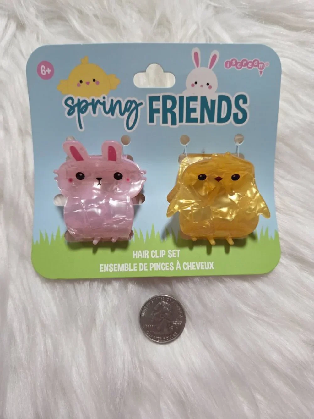 Spring Friends Bunny & Chick Mini Claw Clip Set
